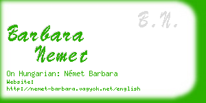 barbara nemet business card